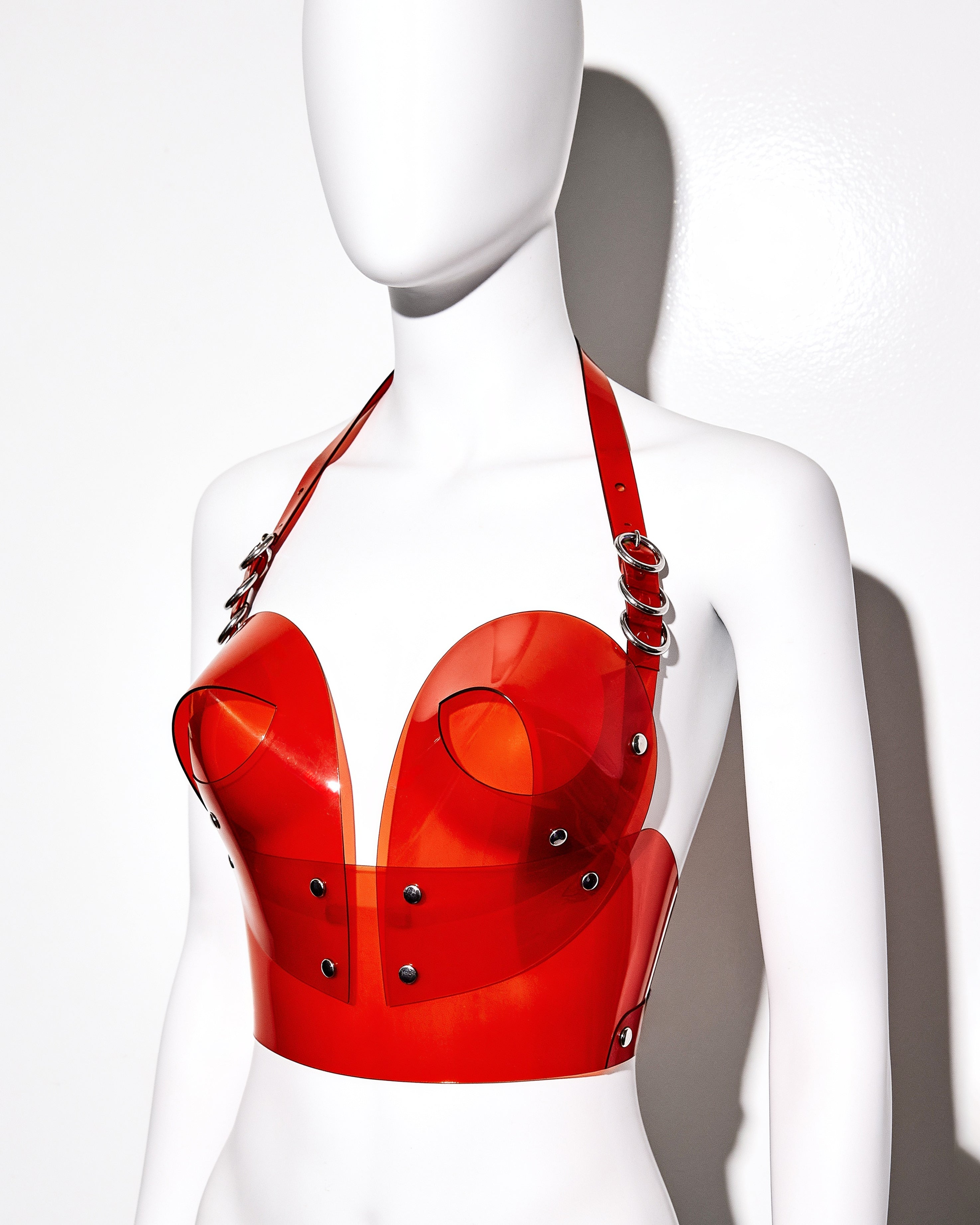 ATÉLIER JIVOMIR LUXURY VEGAN FASHION BRA BRALET BUSTIER RED