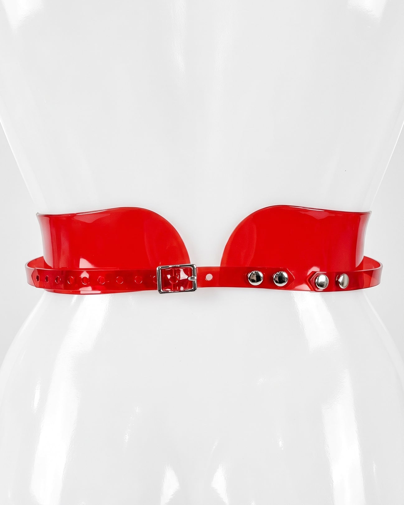 ATÉLIER JIVOMIR CAGE HIPSTER BELT LUXURY VEGAN VINYL FASHION ACCESSORY