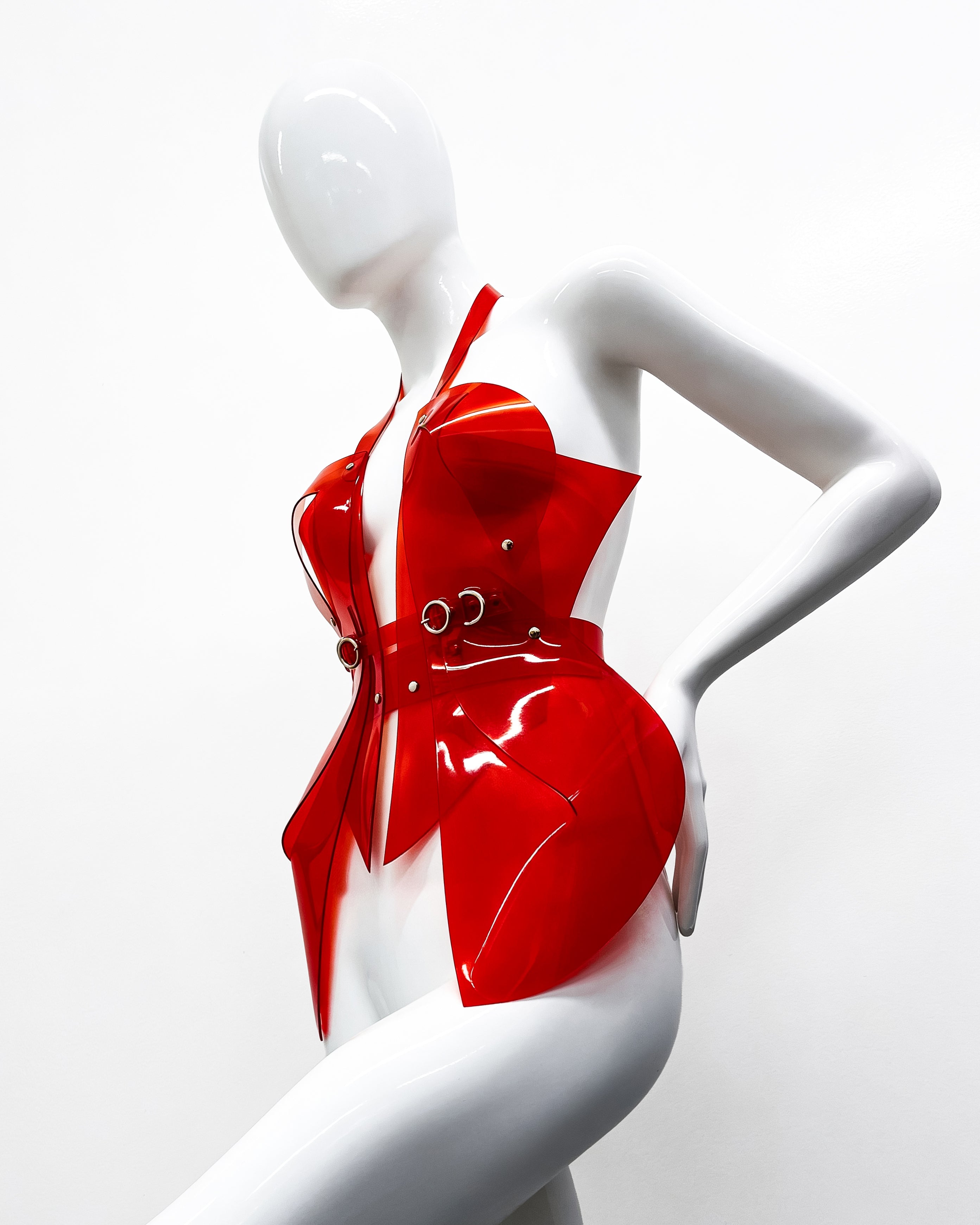 ATÉLIER JIVOMIR SCULPTURE BELT BUSTIER LUXURY VEGAN FASHION AND ACCESSORIES