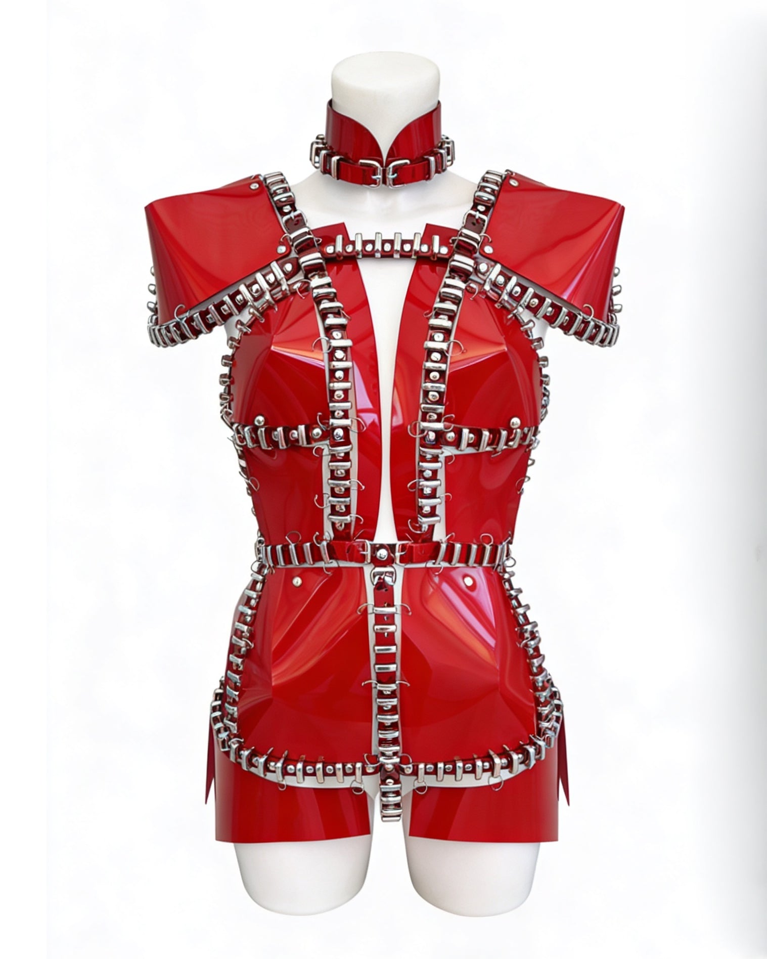 ATÉLIER JIVOMIR Queens OF NEW YORK dress mini ring LUXURY CRAFTED vegan fashion sculpture couture cosplay love design futuristic 