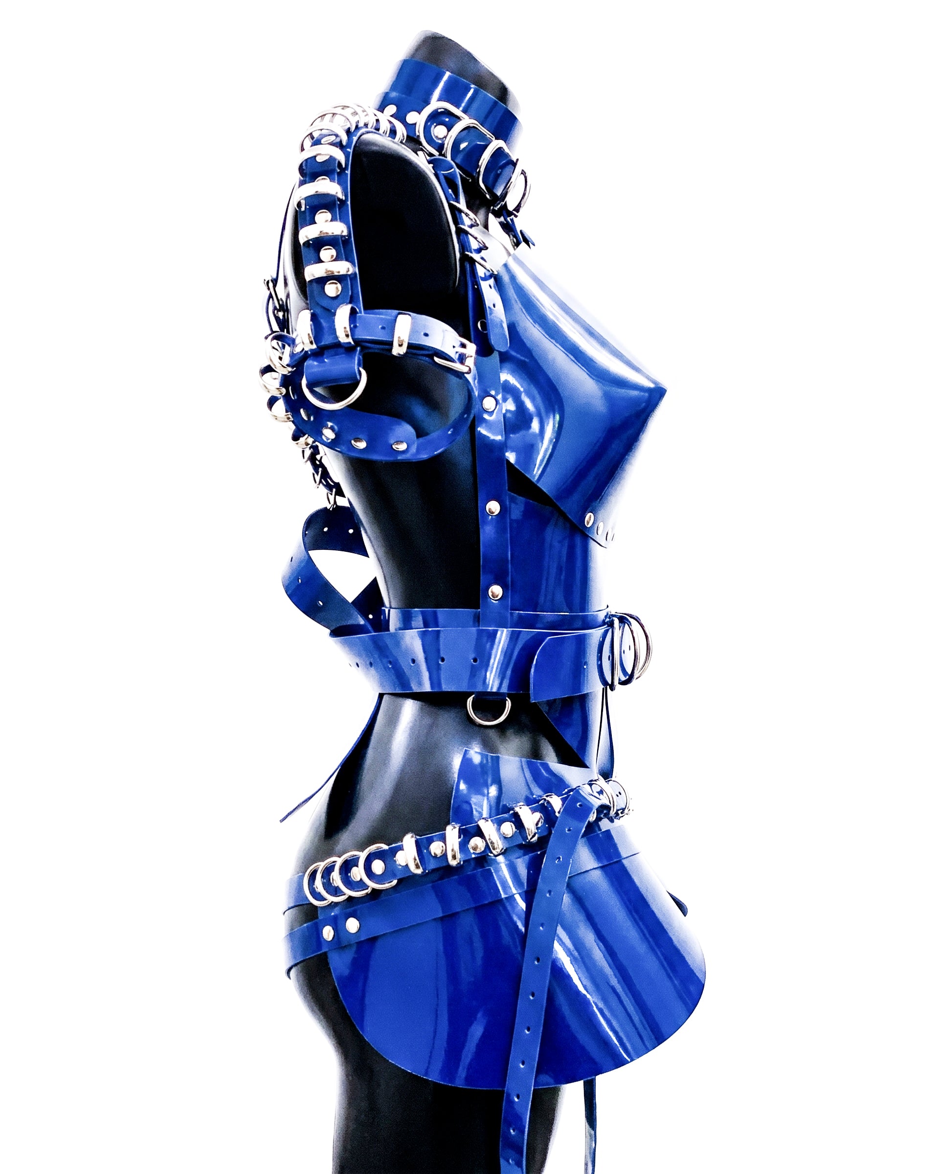 HALF BODY ARMOUR BY ATÉLIER JIVOMIR luxury vegan fashion and accessories hand crafted collectible kink