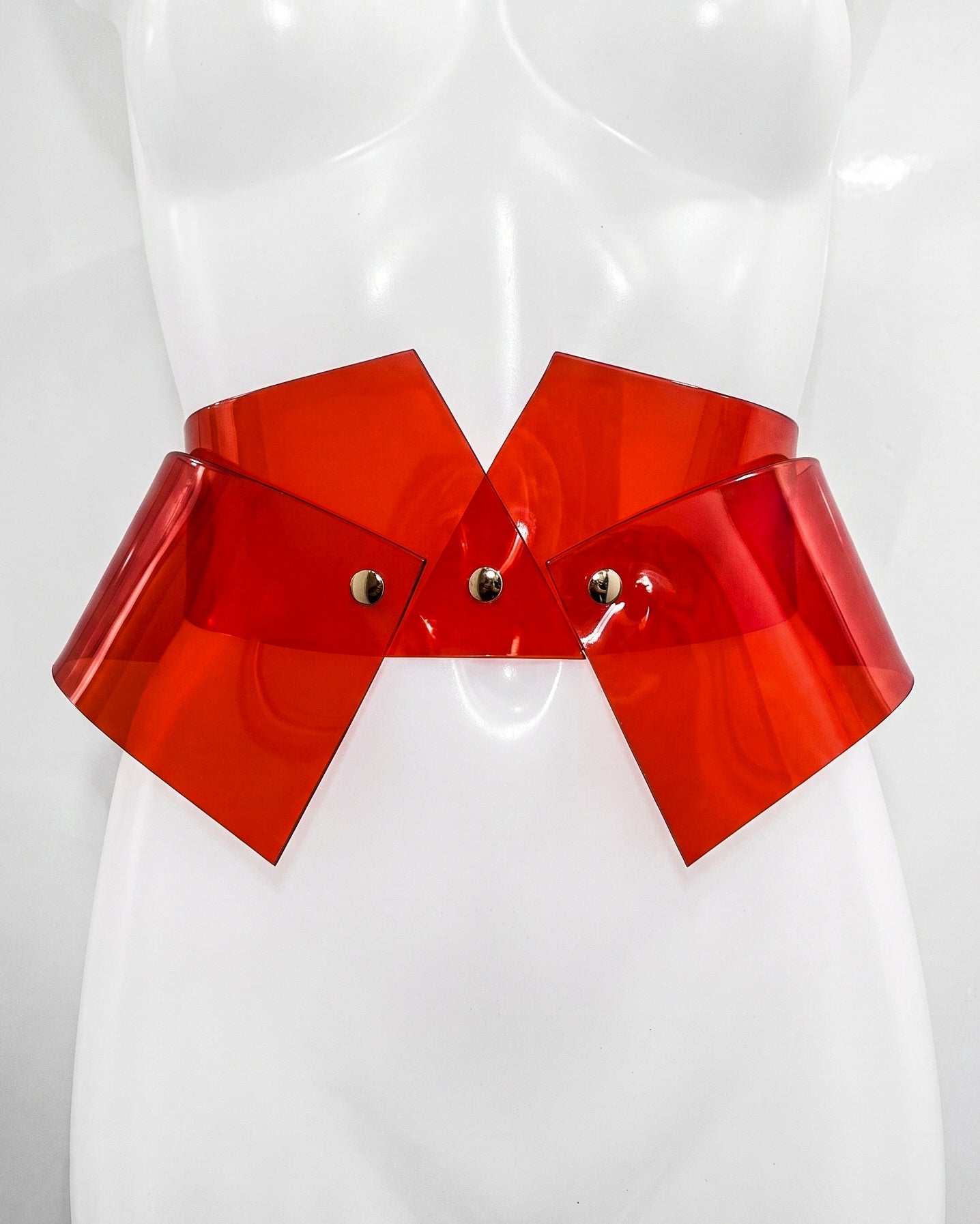 HIPSTER ANGULAR BELT ATÉLIER JIVOMIR VEGAN VINYL LUXURY FASHION ACCESSORIES LATEX CRAFTED