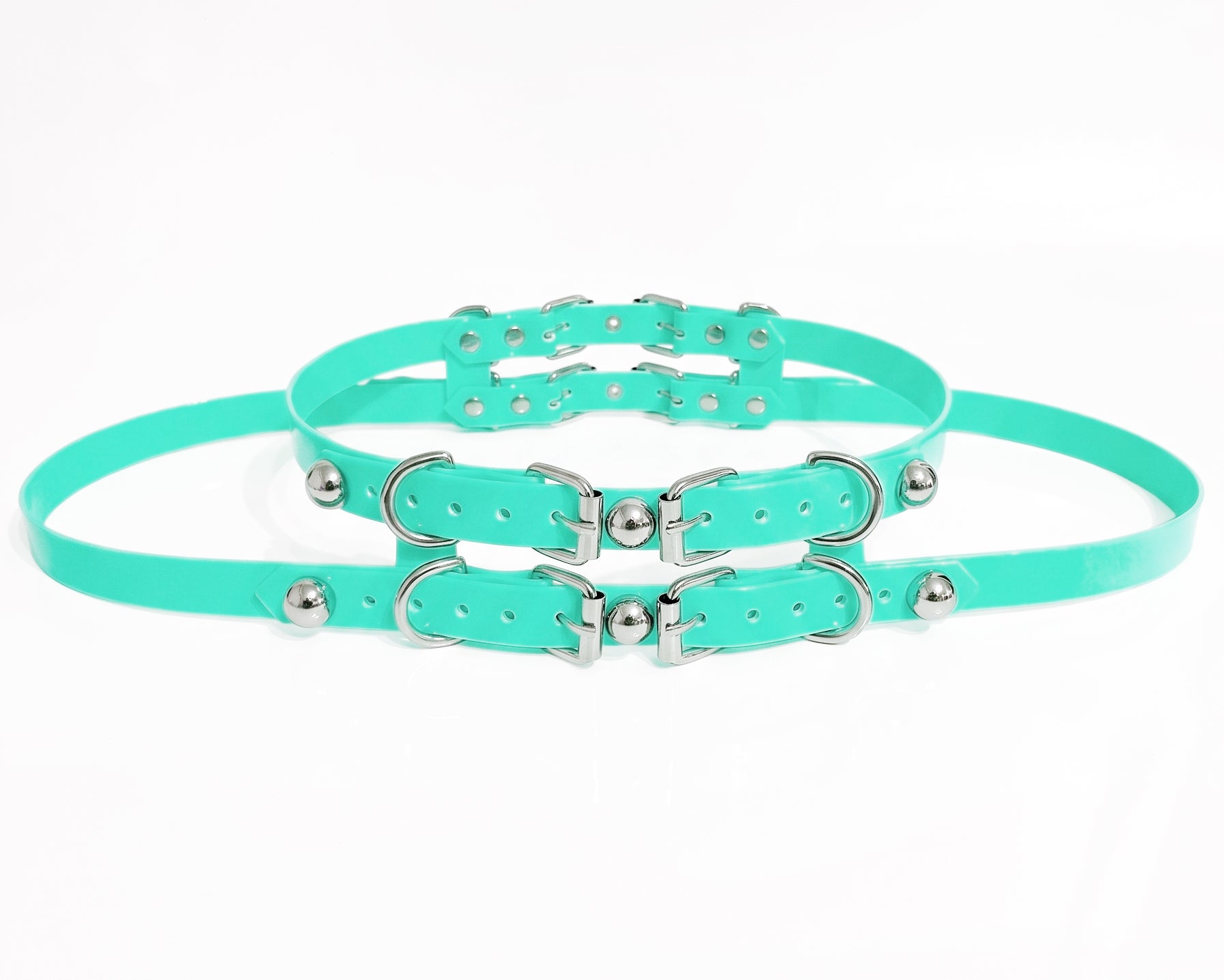 ATÉLIER JIVOMIR STRAP LUXURY STUDDED WAIST FASHION BELT HIPSTER CORAL