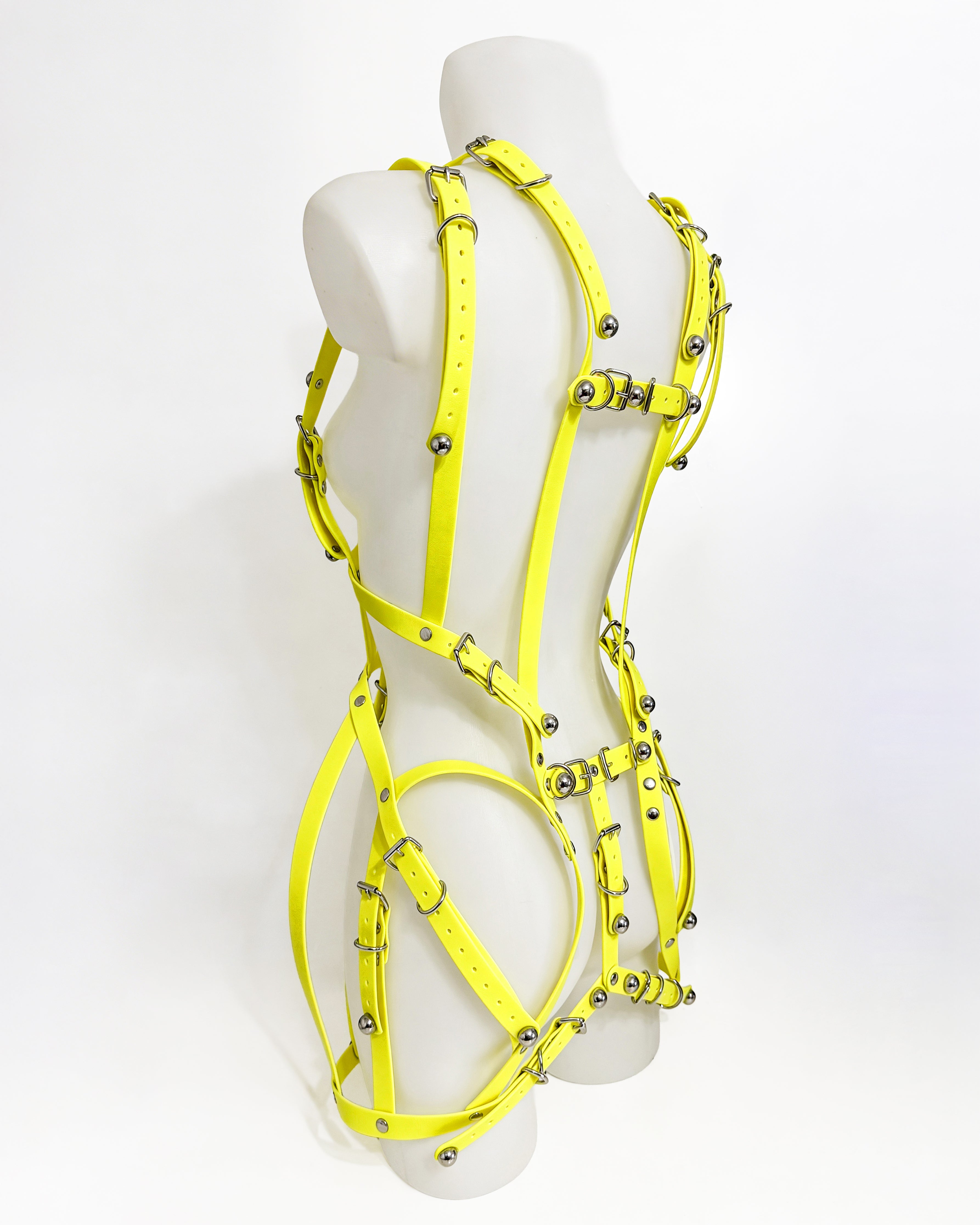 ATELIER JIVOMIR strappe bio vegan harness kink dress perfect styling fashion accessories crafted luxury