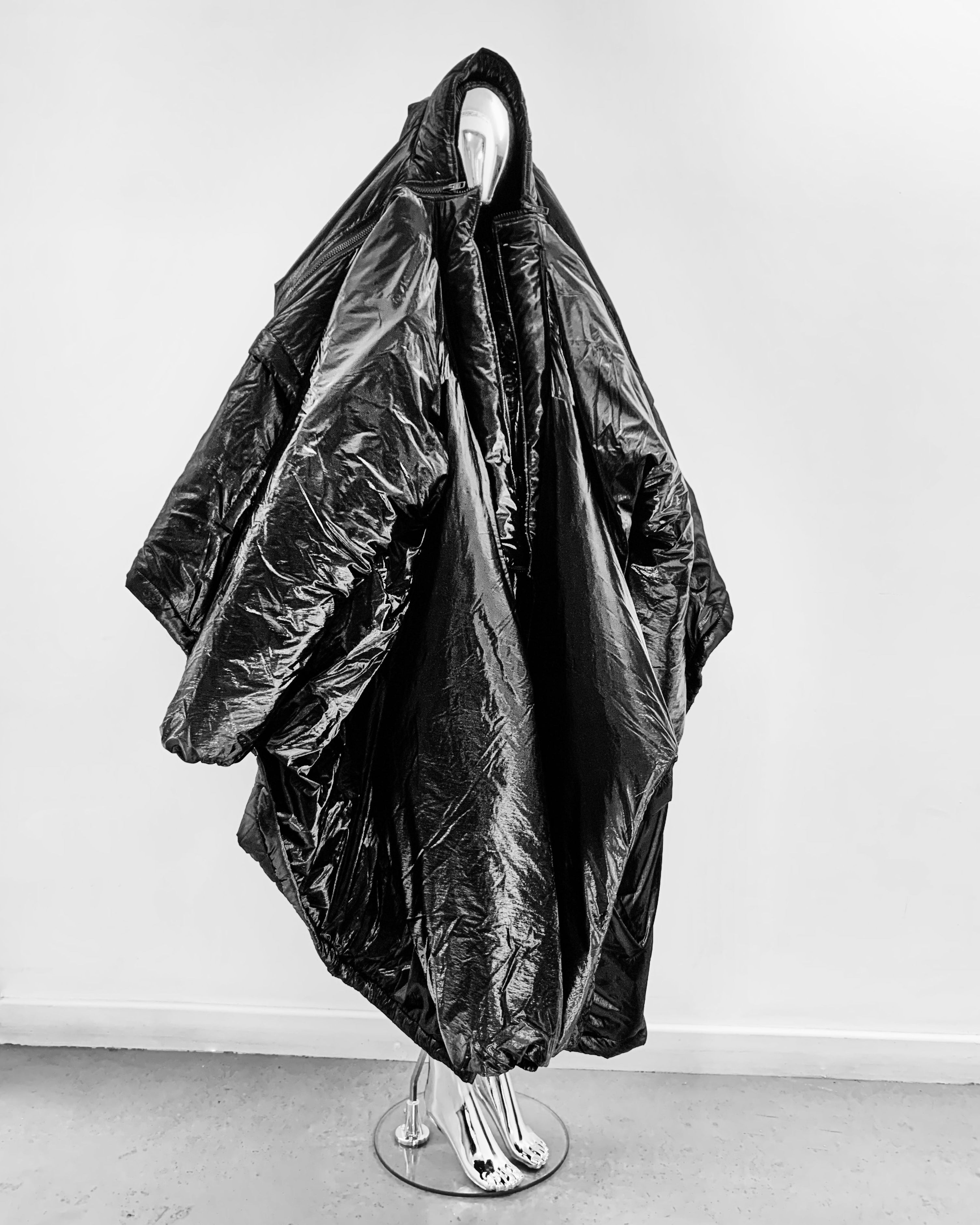 Shapeshifter PUF ATÉLIER JIVOMIR layered sculpture Puffa coat repurposed reimagineeverything future fashion AVANT GARDE luxury 