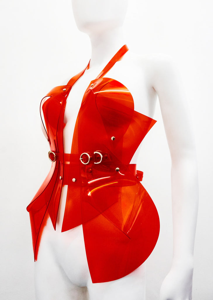 Jivomir Domoustchiev vegan vinyl sculpture harness hand crafted luxury must have love