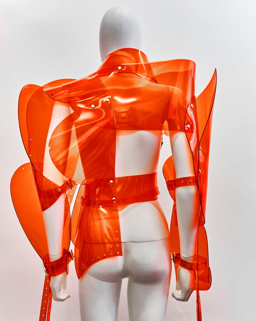 Jivomir Domoustchiev reimagine future sculpture fashion jacket superhero cosplay love robot design future vegan Jivomir Domoustchiev reimagine future sculpture fashion jacket superhero cosplay love robot design future vegan  kink asymmetric love styling design lux hand crafted London future 