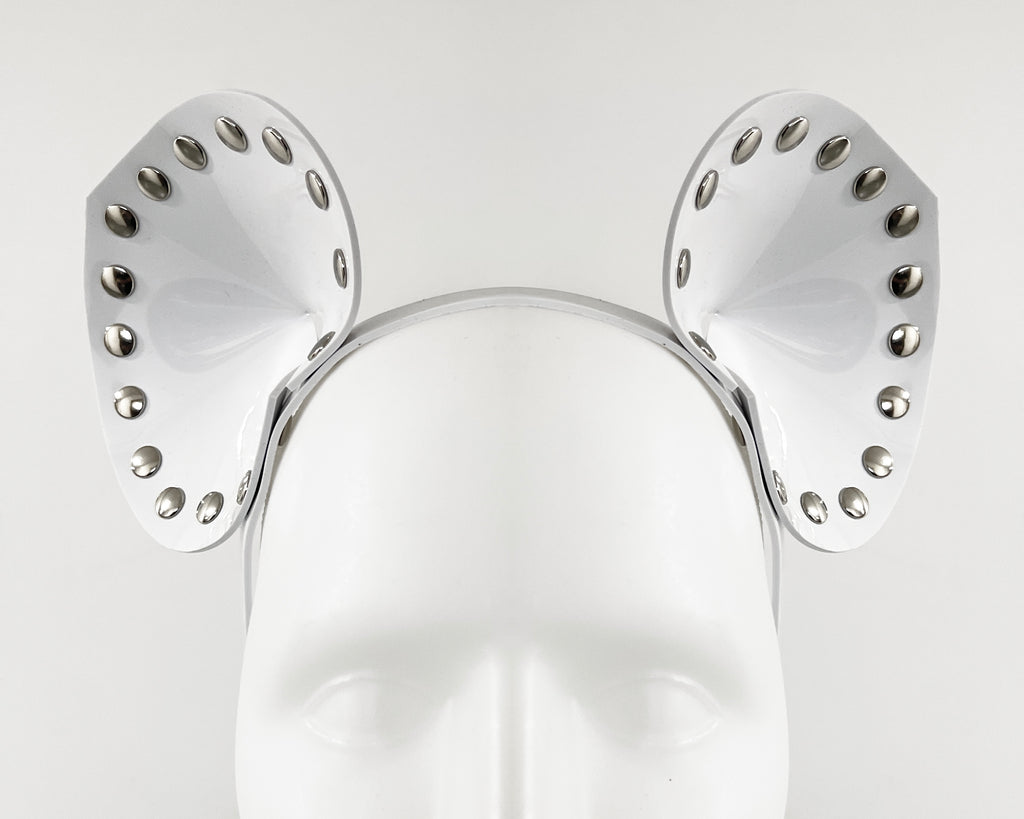 Jivomir Domoustchiev vegan vinyl pvc fashion wearable sculpture hand crafted to order only in East London Atelier independent luxury brand cuffs accessories
