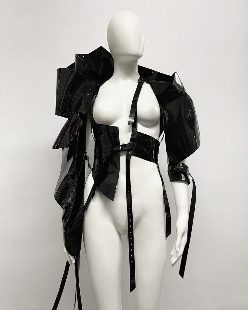 Jivomir Domoustchiev reimagine future sculpture fashion jacket superhero cosplay love robot design future vegan  Jivomir Domoustchiev reimagine future sculpture fashion jacket superhero cosplay love robot design future vegan  kink asymmetric love styling design lux hand crafted London future 