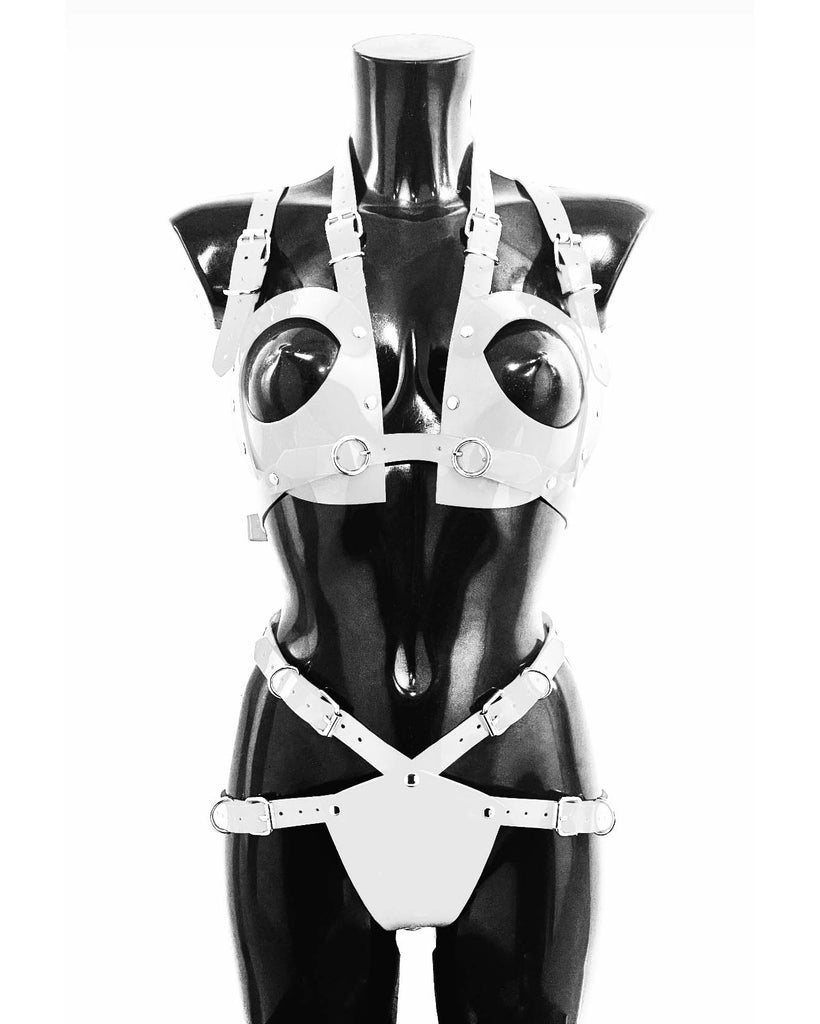 The Free The Nipple Set 🔥 Jivomir Domoustchiev kink fetish party valentines superhero vegan cosplay latex luxury future Jivomir Domoustchiev vegan vinyl pvc fashion wearable sculpture hand crafted to order only in East London Atelier independent luxury brand