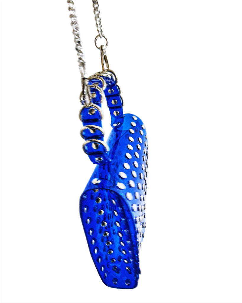 Jivomir Domoustchiev vegan vinyl pvc fashion wearable sculpture handbag purse hand crafted to order only in East London Atelier independent luxury brand purse handbag