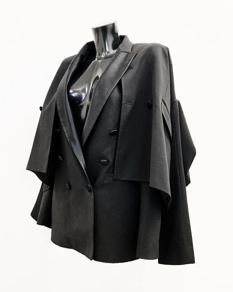 Jivomir Domoustchiev tailored reimagined repurposed tailoring suit dress hand crafted to order tailoring re purpose redesign remake future fashion couture hand crafted to order