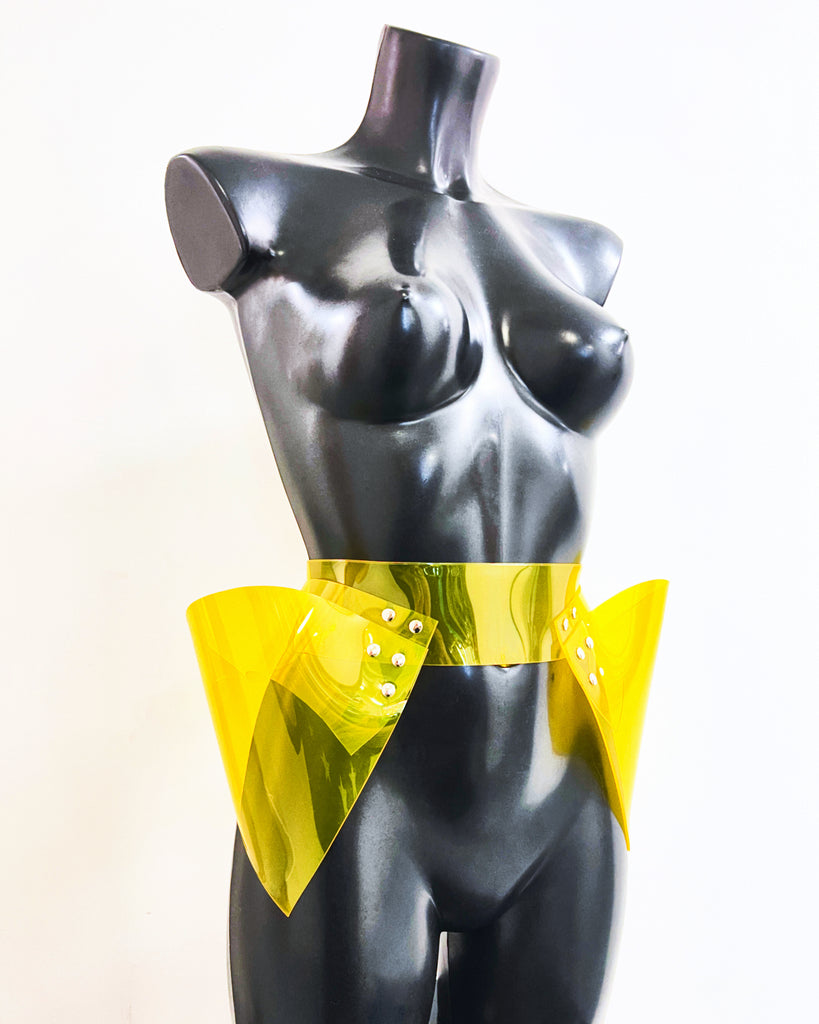 Jivomir Domoustchiev hipster belt vegan vinyl future love superhero kink fetish designer luxury tailoring must