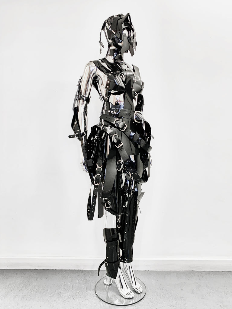 Black Onna Bugeisha by Jivomir Domoustchiev vegan fashion future love design robot kink fetsih superhero cosplay movie character robot