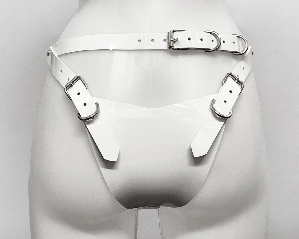 Jivomir Domoustchiev vegan vinyl pvc fashion wearable sculpture hand crafted to order only in East London Atelier independent luxury brand bras and panties knickers