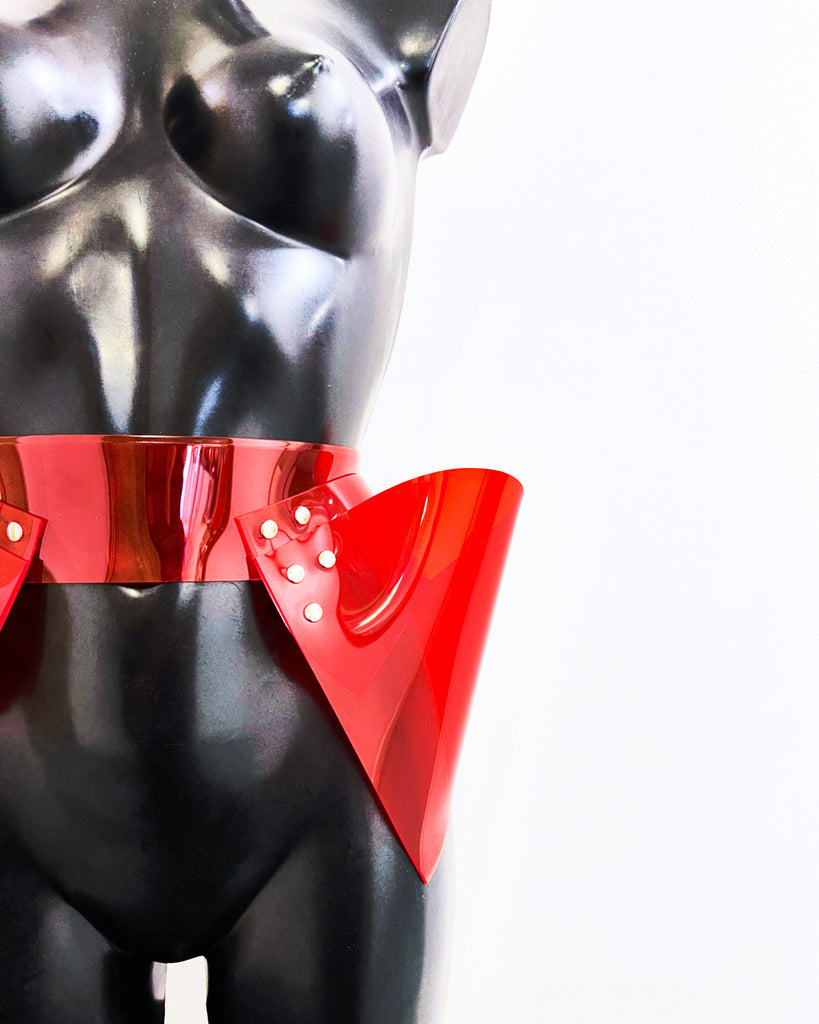 Jivomir Domoustchiev hipster belt vegan vinyl future love superhero kink fetish designer luxury tailoring must