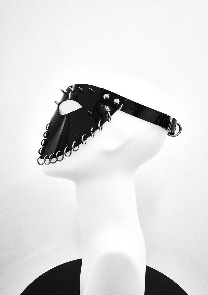 Jivomir Domoustchiev We are all Superhero's vegan vinyl studded maskJivomir Domoustchiev We are all Superhero's vegan vinyl studded mask carnival mardi gras cosplay 