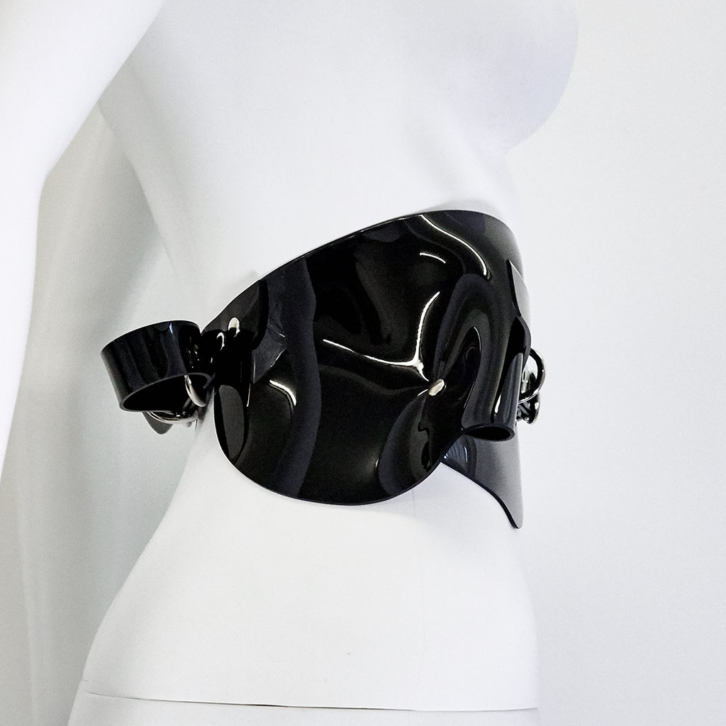 Jivomir Domoustchiev vinyl sculpture belt black