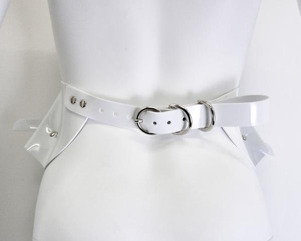 Jivomir Domoustchiev vinyl sculpture belt white