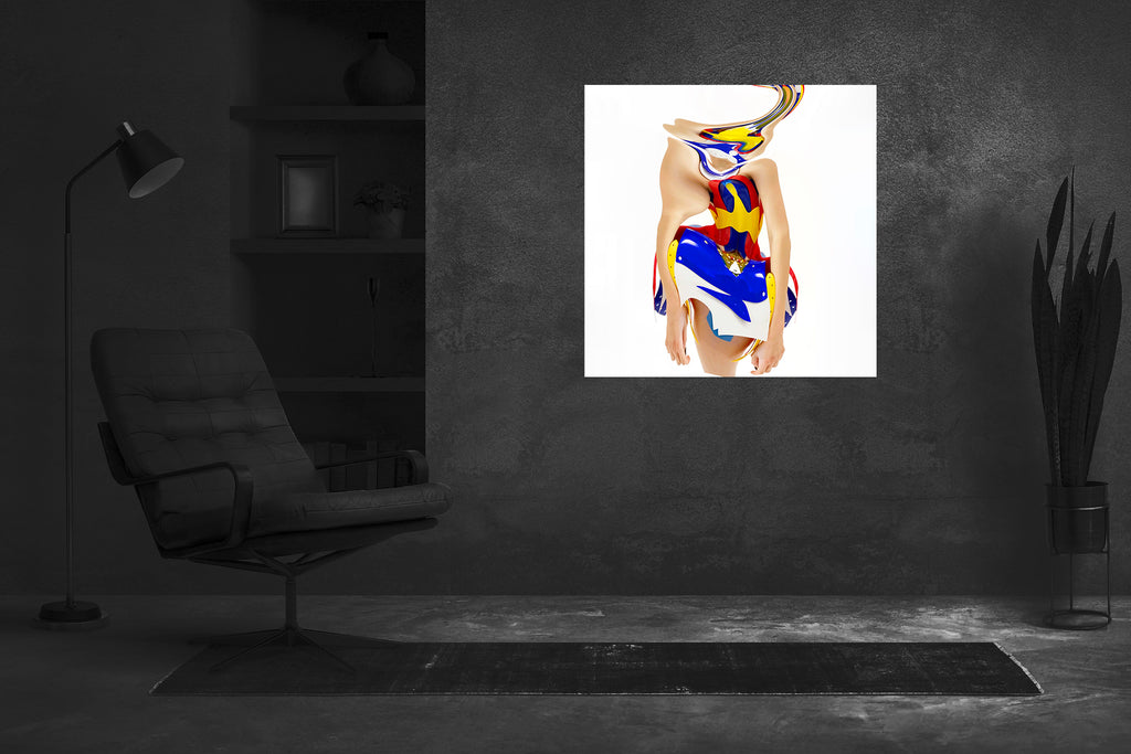 Jivomir Domoustchiev Pop Art digital art future fashion nft artistic expression love present poster metal print collectible fashion photography modern brutalist feminist designer creator futurism  wall art interior design furniture couch sofa london berlin new york  kink fetish