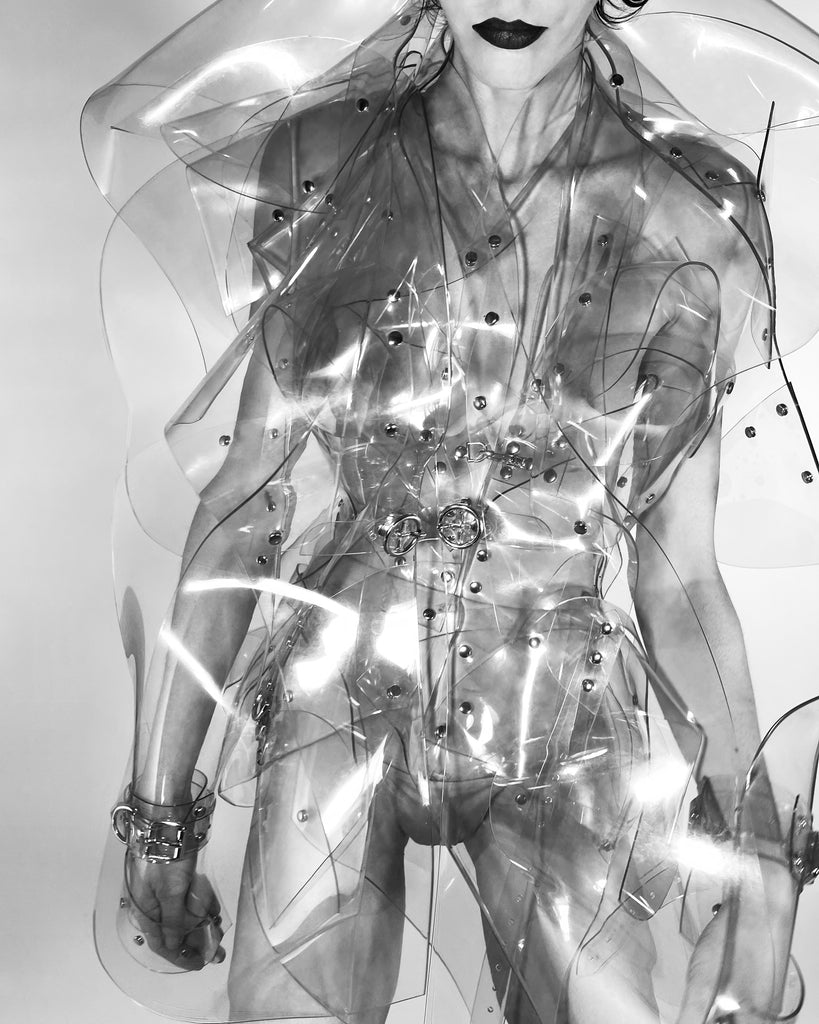 Jivomir Domoustchiev full body armour samurai woman cosplay future robot superhero love vegan sculpture design collectible art